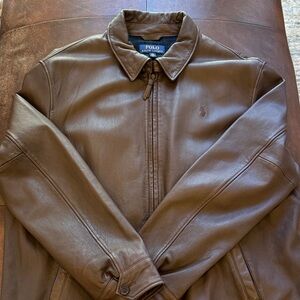 Polo by Ralph Lauren Brown Leather Jacket